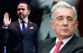 El Presidente electo Abelardo De La Espriella y el expresidente Álvaro Uribe Vélez.