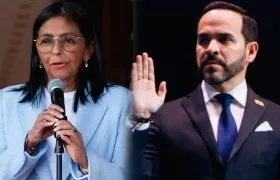 Delcy Rodríguez y Abelardo De La Espriella.