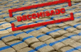 Marihuana incautada por las autoridades de Ecuador. 