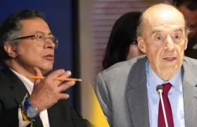 El Presidente Petro y Álvaro Leyva Durán.