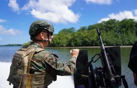 El jefe del Comando Sur de Estados Unidos, Francis L. Donovan, en Ecuador