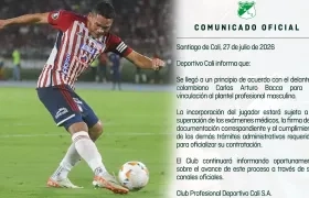 El jugador Carlos Bacca y el Comunicado de Prensa del Deportivo Cali