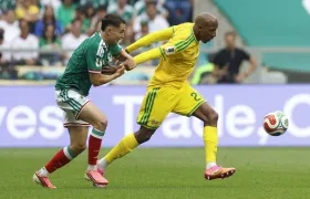 El jugador Jayden Adams durante un partido del Mundial de la FIFA 2026 contra México.