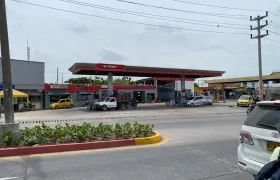 Estación de Gasolina donde ocurrió el ataque. 