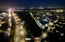 Iluminación led en la red de alumbrado público en el barrio El Pueblo. 