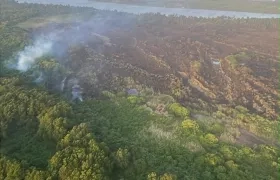Imagen del incendio.