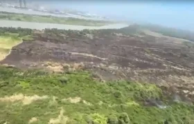 Así se encuentra la zona.