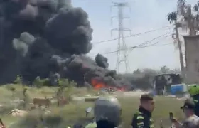 Incendio en El Manantial.