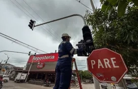 Instalacion semáforo.