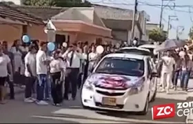 La conmovedora despedida en Polonuevo a la pequeña Celeste 