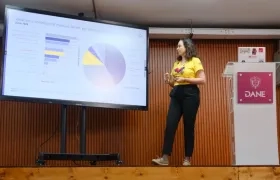 La directora del DANE, en la entrega de los datos de inflación