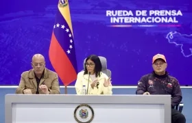 La presidenta encargada de Venezuela, Delcy Rodríguez, fue la encargada de hacer el anuncio. 
