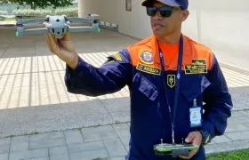 Las labores se cumplieron con drones.