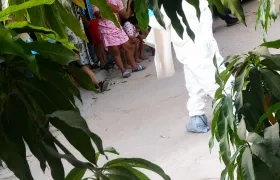 Lugar del crimen en el barrio Don Bosco, Soledad.