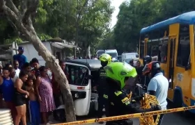 Lugar en el que ocurrió el ataque a bala que dejó un muerto y un herido en Soledad.