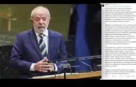 Luiz Inácio Lula y el X publicado por el presidente de Brasil