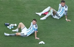 Lionel Messi después de perder la final. 