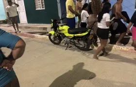 El cobradiario se movilizaba en esta moto cuando fue atacado a bala. 