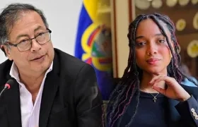 Presidente Gustavo Petro y Juliana Guerrero. 