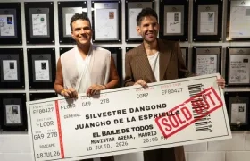 Silvestre Dangond y Juancho De la Espriella en el concierto en Madrid