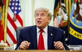 El presidente Donald Trump asistió a un evento sobre el 250 aniversario de la independencia estadounidense.