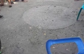 Lugar del asesinato en Sabanagrande