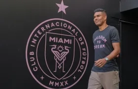 Casemiro en su presentación oficial como nuevo jugador del Inter Miami.