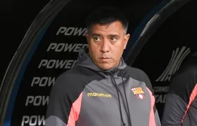 César Farías, técnico venezolano del Barcelona de Guayaquil. 