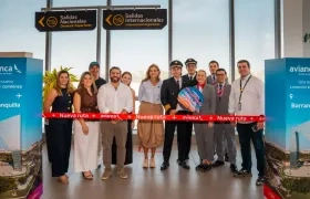 Inauguración de la nueva ruta de Avianca.