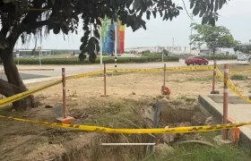Estado de las zonas por las obras del Acueducto Regional del Norte. 