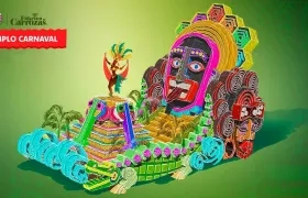 Carroza de 2025 'Templo Carnaval'.