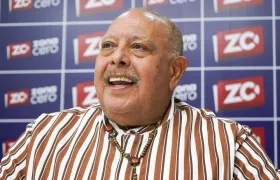 Juan Piña en la redacción de Zona Cero. 