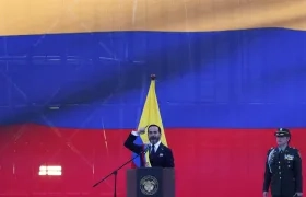 Abelardo De La Espriella durante su discurso tras la posesión.