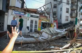 Afectación en Manizales por el terremoto.