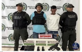 Alias 'Ever' o 'Marino' (izquierda) fue capturado por el Gaula de la Policía.