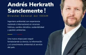 Andrés Herkrath Sanclemente, nuevo director del Ideam