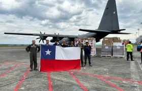 La ayuda enviada por Chile.