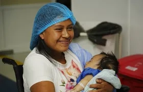 Beneficiarios de la jornada de atención desarrollada por la Fundación Operación Sonrisa