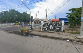 Calle 30 con carrera 44, donde fue asesinado el hombre. 