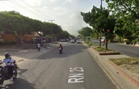 Calle 30, en Soledad, donde una persona perdió la vida. 