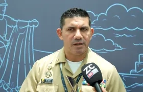 Capitán de fragata Bernardo Silva Florez, capitán del Puerto de Barranquilla.