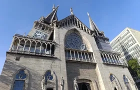 Catedral de Manizales afectada.