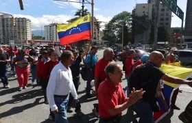 La marcha fue convocada por el Frente Popular Antiimperialista.