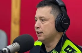 General Miguel Camelo, comandante de la Policía Metropolitana de Barranquilla.