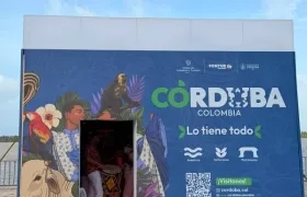 Cubo inmersivo en el que se está desarrollando la experiencia, en el Gran Malecón.