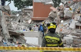 Desastre producido por el terremoto en la ciudad de Cali. 