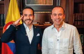 El Presidente electo Abelardo De La Espriella y el Alcalde de Cali, Alejandro Eder.