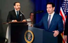 El Presidente Abelardo De La Espriella y el secretario de Estado de EE.UU., Marco Rubio.