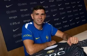 El portero argentino Emiliano 'Dibu' Martínez.