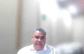 Luis Carlos Gutiérrez Martínez durante la audiencia virtual. 